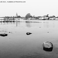 Buy canvas prints of Bosham in Black and White by Pearl Bucknall