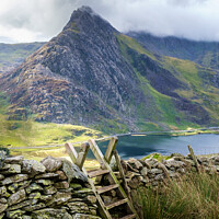 Buy canvas prints of Welsh Mountain Path to Ogwen Snowdonia Wales by Pearl Bucknall