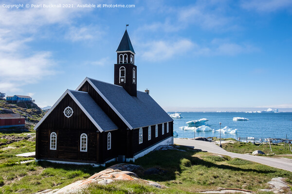 Ilulissat Church by Disko Bay Greenland Picture Board by Pearl Bucknall