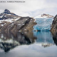 Buy canvas prints of Prince Christian Sound Glacier Greenland by Pearl Bucknall
