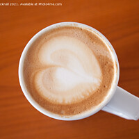 Buy canvas prints of Love Coffee Cup  by Pearl Bucknall