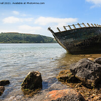 Buy canvas prints of Traeth Dulas Shipwreck Anglesey Wales by Pearl Bucknall