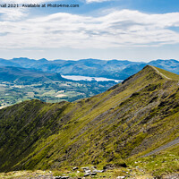 Buy canvas prints of Blencathra Mountain in Lake District by Pearl Bucknall