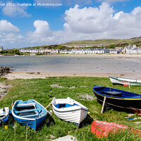 Buy canvas prints of Port Ellen Boats Isle of Islay Scotland by Pearl Bucknall