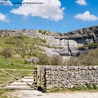 Buy canvas prints of Pennine Way to Malham Cove in Yorkshire Dales by Pearl Bucknall