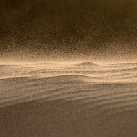 Buy canvas prints of Strong wind blowing sand across dune, Rhossili, UK by Bernd Tschakert