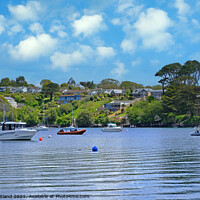 Buy canvas prints of restronguet creek cornwall by Kevin Britland