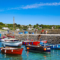 Buy canvas prints of coverack harbour cornwall by Kevin Britland