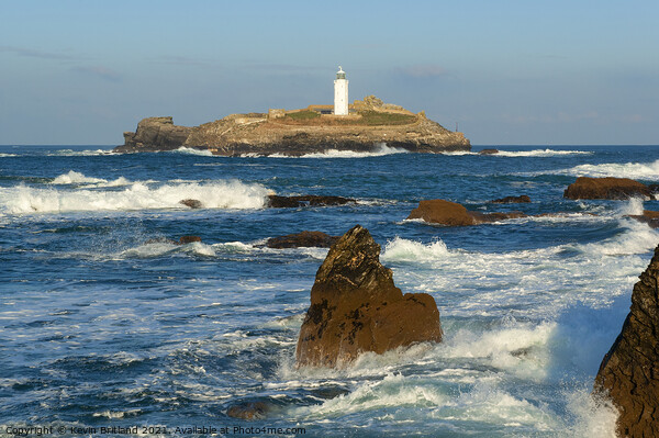Godrevy lighthouse Picture Board by Kevin Britland