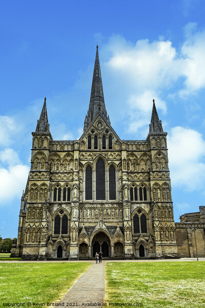 Salisbury Cathedral Picture Board by Kevin Britland