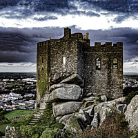 Buy canvas prints of Carn brea castle by Kevin Britland