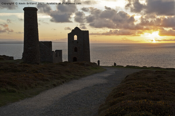 Sunset in cornwall Picture Board by Kevin Britland