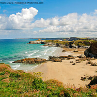 Buy canvas prints of newquay beaches by Kevin Britland