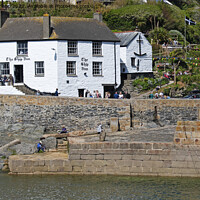 Buy canvas prints of The ship inn porthleven by Kevin Britland