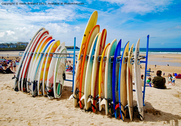 Fistral beach newquay Picture Board by Kevin Britland