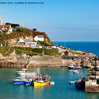Buy canvas prints of Newquay harbour Cornwall by Kevin Britland