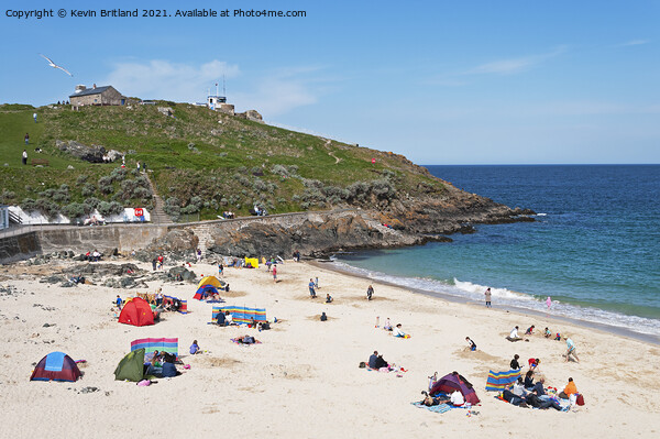 Porthgwidden beach St Ives Picture Board by Kevin Britland