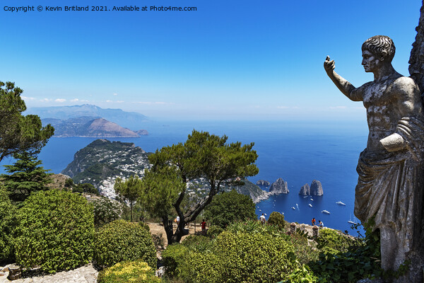The view from capri Picture Board by Kevin Britland