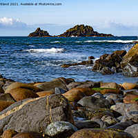 Buy canvas prints of Cot Cove Cornwall by Kevin Britland