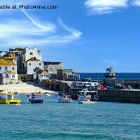 Buy canvas prints of St Ives harbour Cornwall by Kevin Britland