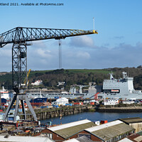 Buy canvas prints of pendennis shipyard falmouth by Kevin Britland