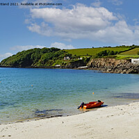 Buy canvas prints of Swanpool beach Falmouth by Kevin Britland