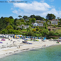 Buy canvas prints of Swanpool beach Falmouth by Kevin Britland