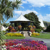 Buy canvas prints of Jubilee gardens ilfracombe by Kevin Britland
