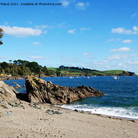 Buy canvas prints of polgwidden cove cornwall by Kevin Britland