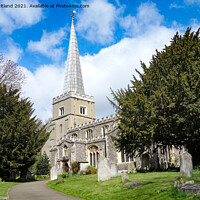 Buy canvas prints of St Marys church harrow on the hill by Kevin Britland