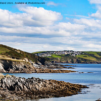 Buy canvas prints of Polridmouth cove cornwall by Kevin Britland