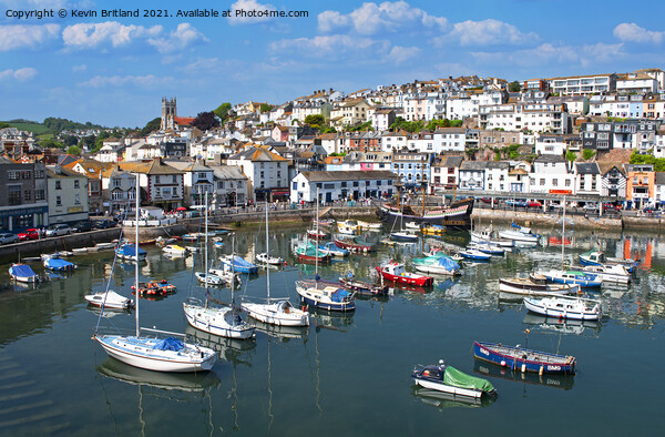 Brixham harbour Picture Board by Kevin Britland
