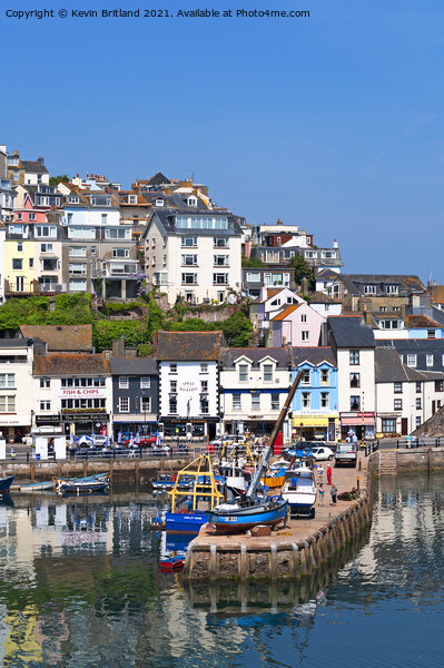 Brixham harbour Picture Board by Kevin Britland