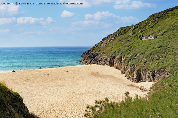 porthcurno beach cornwall Picture Board by Kevin Britland
