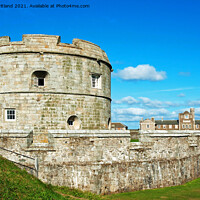 Buy canvas prints of Pendennis castle cornwall by Kevin Britland