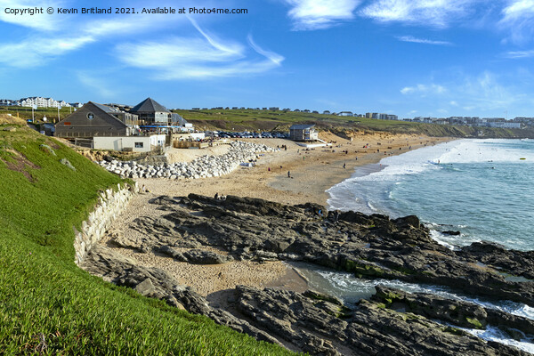 Fistral beach newquay Picture Board by Kevin Britland