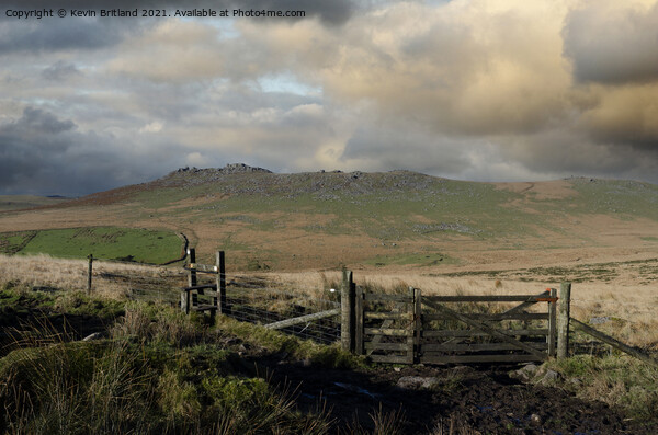 Stormy day on bodmin moor Picture Board by Kevin Britland