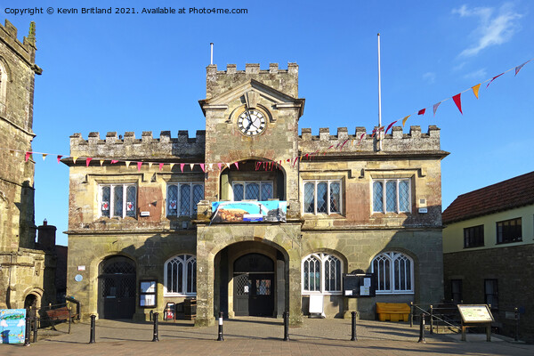Shaftesbury town hall Picture Board by Kevin Britland