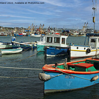 Buy canvas prints of Newlyn harbour cornwall by Kevin Britland
