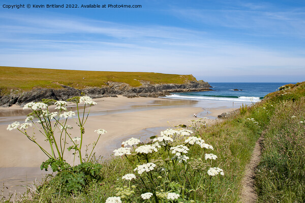Cornish beach Picture Board by Kevin Britland