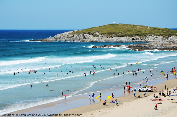 Fistral beach newquay Picture Board by Kevin Britland
