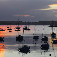 Buy canvas prints of Sunrise in falmouth bay cornwall by Kevin Britland