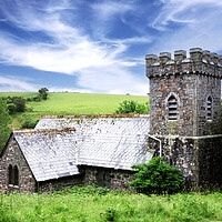 Buy canvas prints of Temple church on  bodmin moor by Kevin Britland
