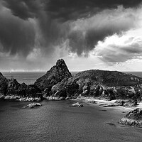 Buy canvas prints of storm clouds in cornwall by Kevin Britland
