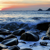 Buy canvas prints of cot cove cornwall by Kevin Britland