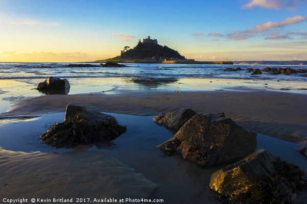 mounts bay sunrise Picture Board by Kevin Britland