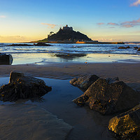 Buy canvas prints of mounts bay sunrise by Kevin Britland