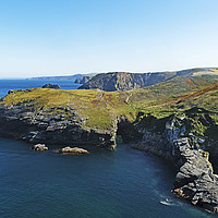Buy canvas prints of tintagel cornwall by Kevin Britland
