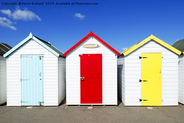 seaside beach huts Picture Board by Kevin Britland