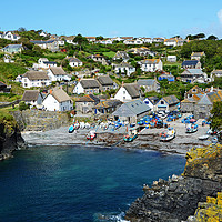 Buy canvas prints of cadgwith cove cornwall by Kevin Britland